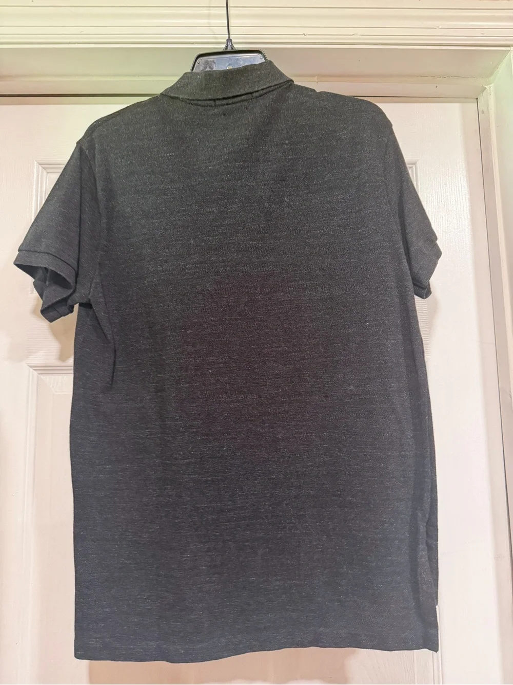 Ralph Lauren Dark Charcoal Polo with Purple Pony